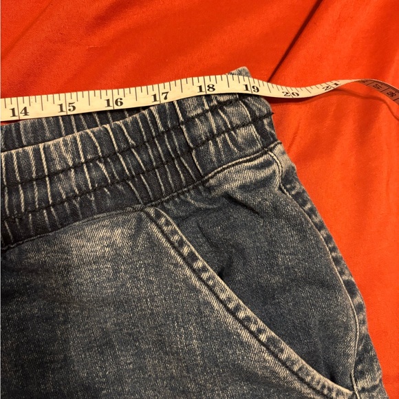 Casual Denim-Blue Women's Drawstring Shorts - Picture 7 of 8